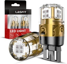LASFIT 7443 LED Brake Tail Light Bulb Red 2Pcs New