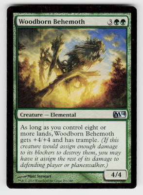 Magic 2014 (M14) #203 Woodborn Behemoth