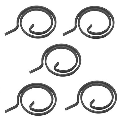 Flylock 5Pcs Flat Coil Spring Torsion Spiral for Door Handle Internal Black 
