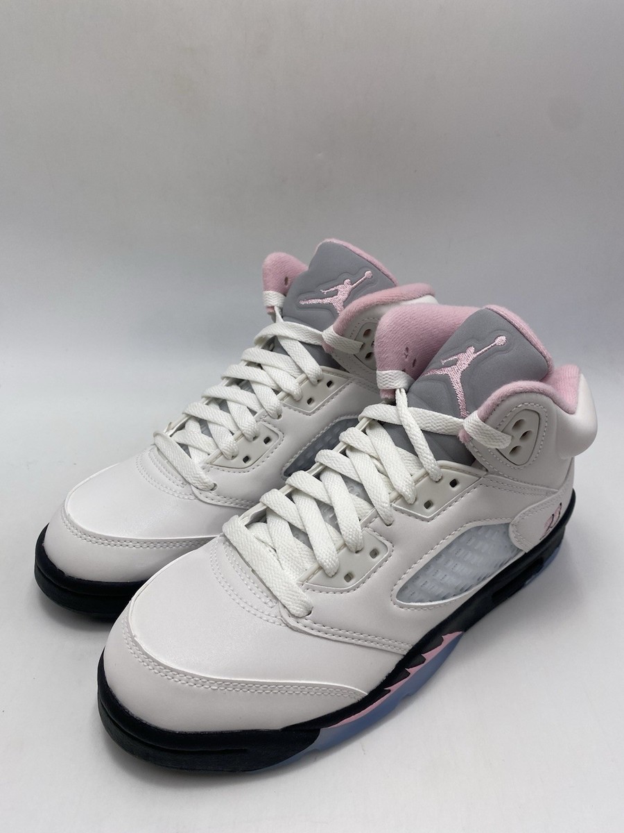 Nike Air Jordan 5 Retro OG (GS) White Soft Pink Black HQ7980 102