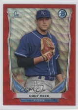 2014 Bowman Prospects Chrome Red Wave Refractor 18/25 Cody Reed #BCP38 7i2