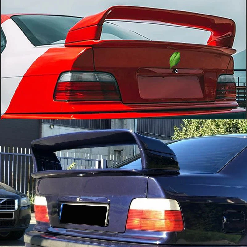 For 1992-1998 BMW 3 Series E36 M3 LTW GT Rear Trunk Spoiler Wing Matte Black Foto 4 de 4