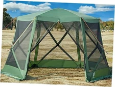  Pop up Screen House Tent for Camping 11.5 x 9.8 ft, Instant Army Green