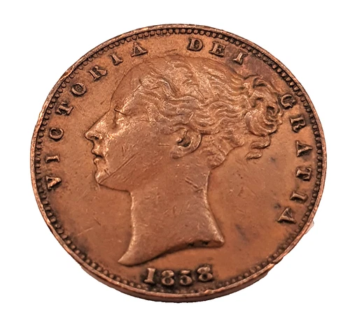 1858 Victoria Farthing — photo from the most recent tracked eBay sale