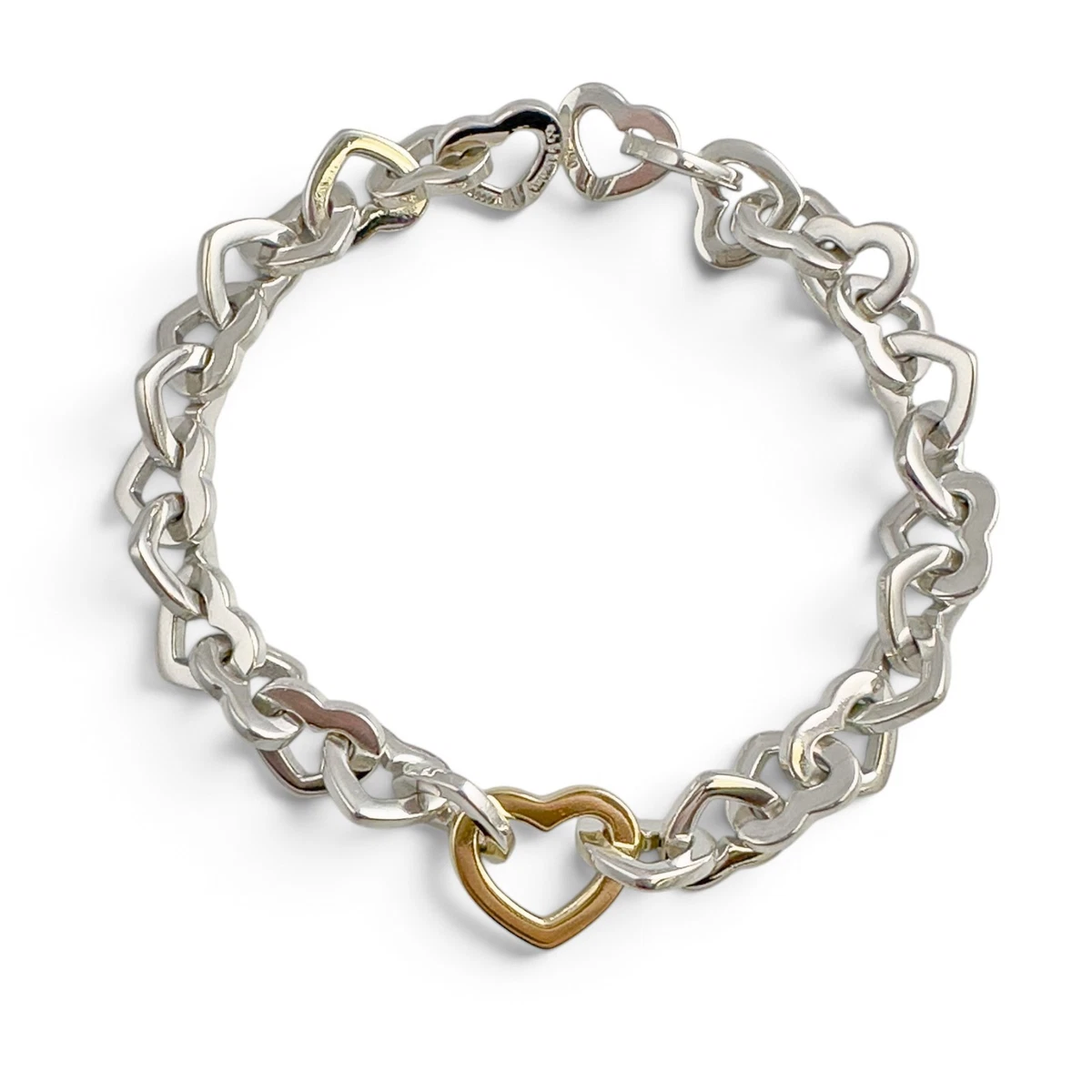Tiffany Heart Link Bracelet for sale - eBay