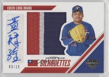 2020 Panini USA Baseball Stars & Stripes Prime /15 Chien-Lung Huang #SSJ-CH Auto