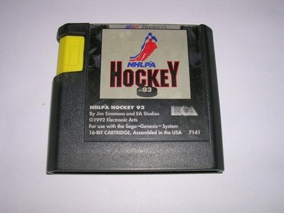 NHLPA Hockey '93 1993 (Sega Genesis GEN) Original Game
