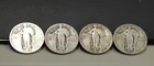 1925,26,27,28  US Standing Liberty 25c Ave Circ (4) Coin Lot