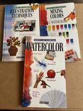 Five Art Books: Pencil Drawing,Watercolor,Illustrations Techniques,Mixing Color