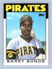 Barry Bonds Rookie Pirates 1986 Topps Traded Donruss - Pick Card. rookie card picture