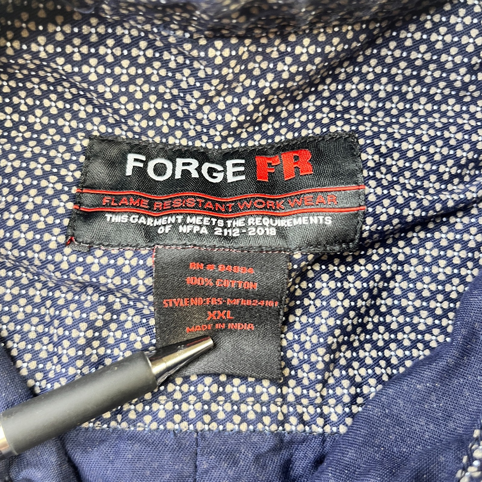 Forge FR Flame Resistant Button Down Shirt Mens 2… - image 7