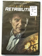 Retribution (DVD, Blu-ray, Digital 2023) Dolby Liam Neeson Thriller NEW & Sealed