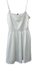 H&M Divided White lace strapless mini dress  straps #fairycore #cottagecore