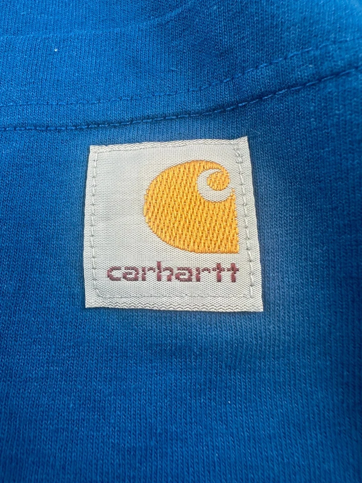 T-shirt Carhartt bleu logo poche homme – Taille S - Photo 3/4