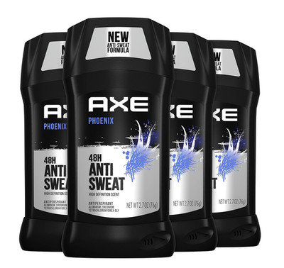 AXE Antiperspirant Deodorant for Men Phoenix 4PK 48H Sweat & Odor Protection for