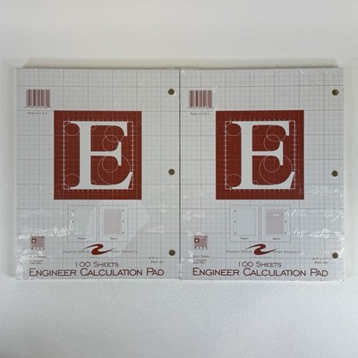 ROARING SPRING 5x5 Grid Engineering Pad, 20# Buff, 3 Hole Punched, 8.5'' x 11''