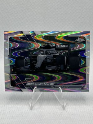 2021 Topps Chrome Formula 1 Black & White RayWave Refractor #101 - Lando Norris
