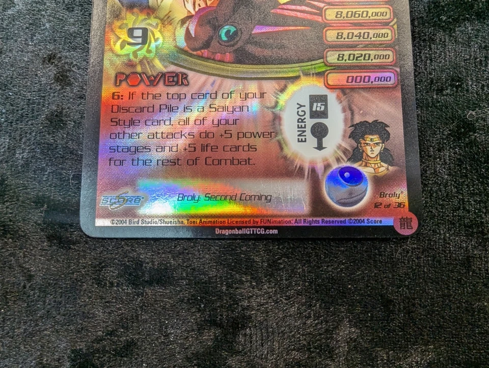 Broly M12 Second Coming Movie Promo LP/NM DBZ CCG RARE - Image 4 of 4