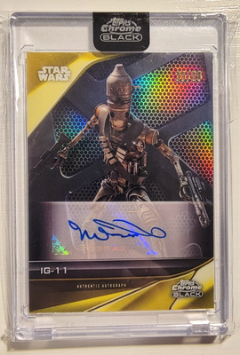 topps  スターウォーズ IG-11  5枚限定サインカード Taika Waititi Ig-11 2023 Topps Chrome Black Star Wars Gold