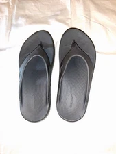Oofos Original Recovery Thong Sandals Gray Mens 11 Womens 13