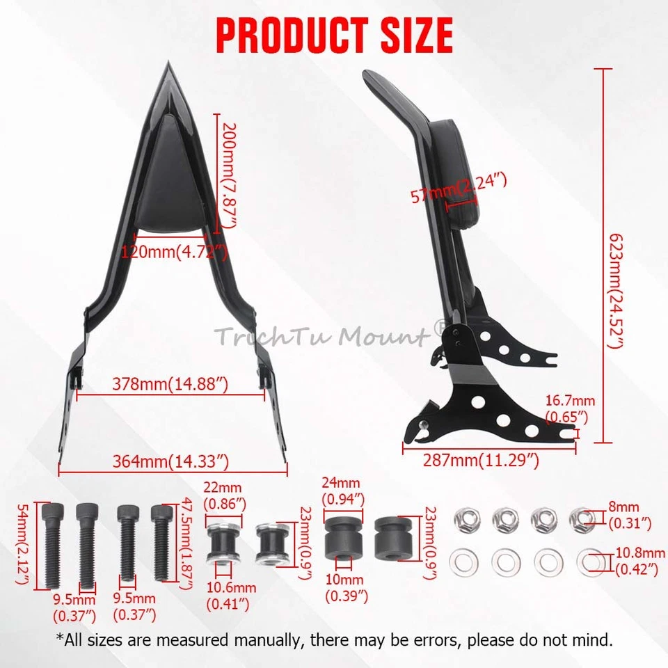 Rear Passenger Backrest Sissy Bar For Harley Softail Breakout FXBRS 114 2018-21 Foto 2 de 4