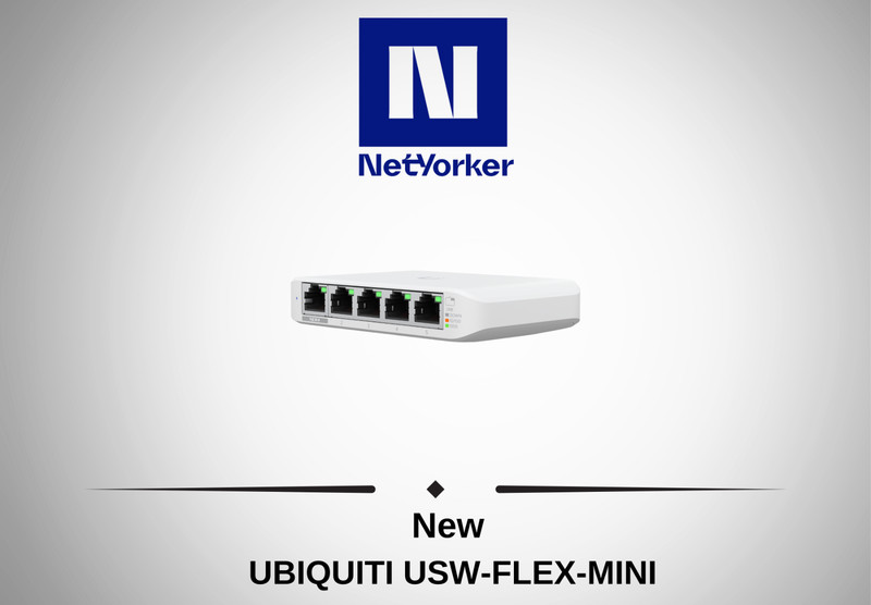 NEW Ubiquiti UniFi USW-FLEX-MINI  5 Port Smart Managed PoE Gigabit Switch