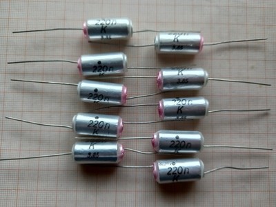 10x 0,22µF 220nF 160V axial Styroflex  Folienkondensator DDR RFT µ22 0,22uF