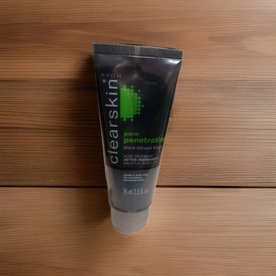 AVON Clearskin Pore Penetrating Black Mineral Mask 2.5 oz No Box