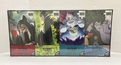 Disney Villains Collector's Puzzles x4 1000pc by Novelty Blue for