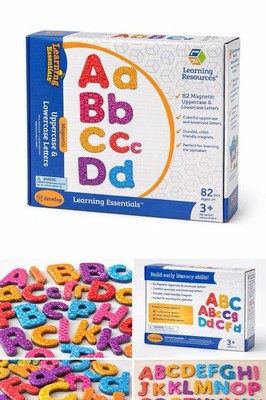 Magnetic Uppercase & Lowercase Letters Set 82pcs Learning Resources Kids ABC Toy