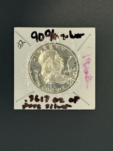 1963 Proof Franklin Half Dollar 90% Silver - Nice Coin