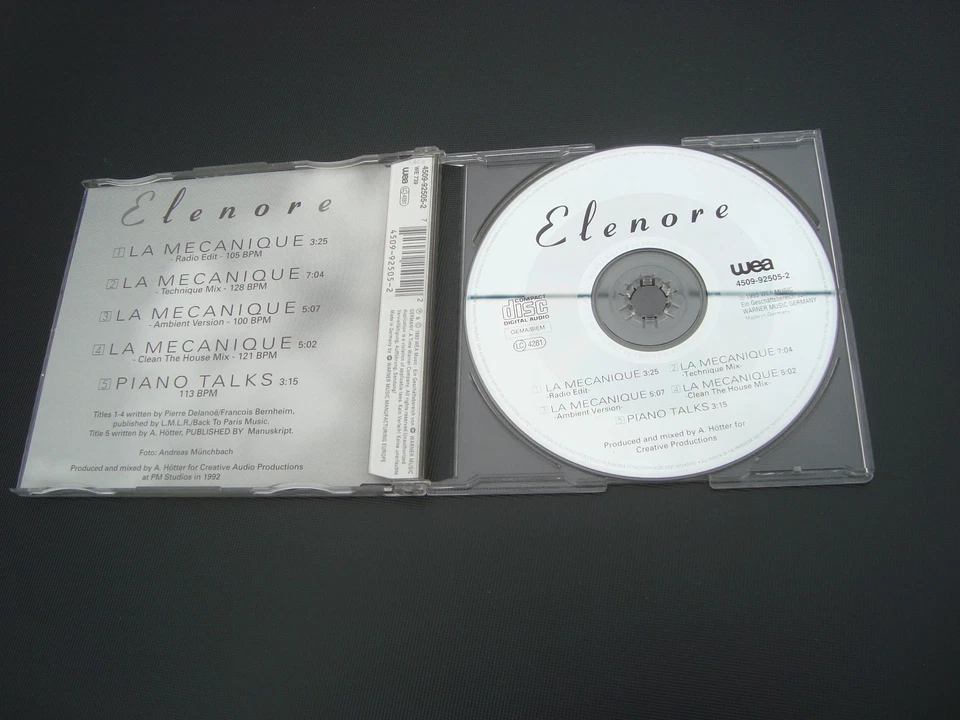 Elenore  ‎ CD-Maxi:  La Mecanique -House, Euro House, Eurodance 1993 - Bild 2 von 3