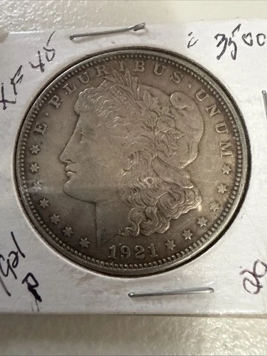 1921 Morgan Silver Dollar In XF Condition