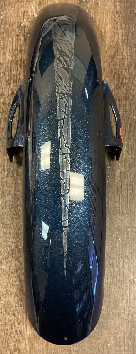 Harley Davidson Dyna Front Fender Cosmic Blue Pearl (1) OEM