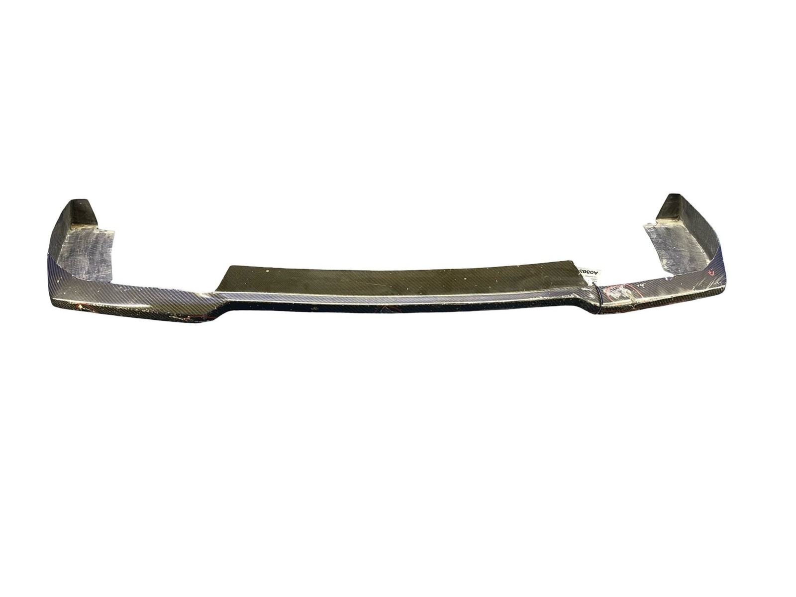 2004-2008 Lamborghini Gallardo Oem Front Bumper Carbon Fiber Lip Moudling *HOLE*