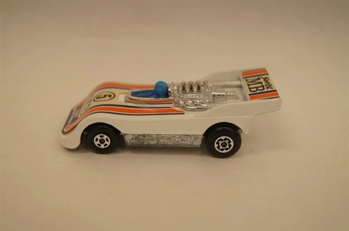 MATCHBOX LESNEY #56 Hi-Tailer Race Car White 1974 Superfast ENGLAND