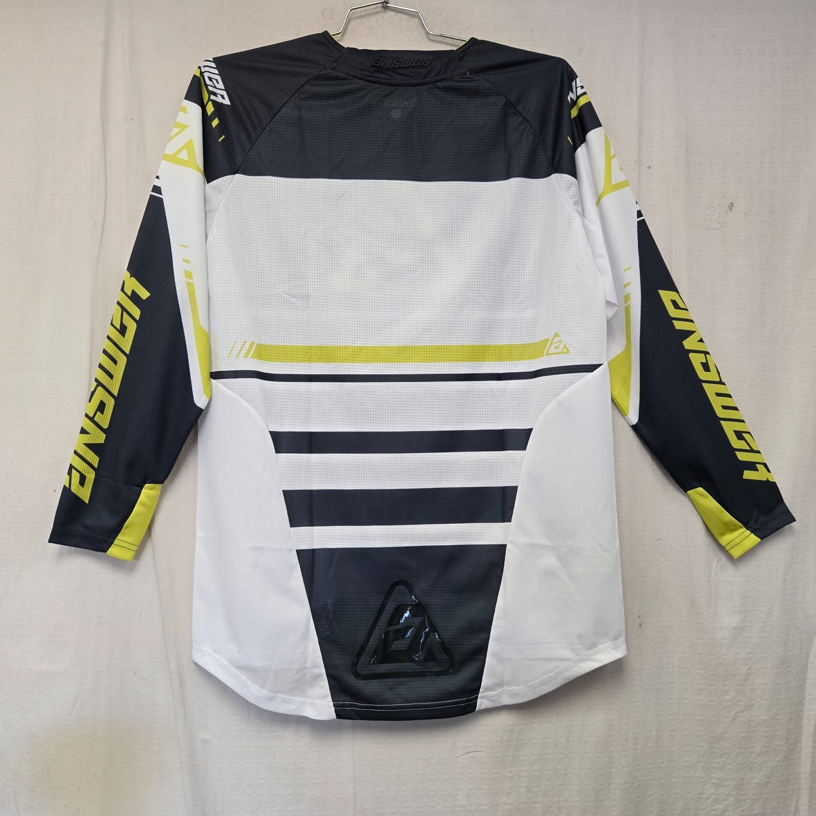 ANSR Answer Racing Elite Off-Road MX Jersey Gray/White Men's Medium DISPLAY