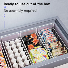 Freezer Organizer Bins, Freezer Baskets for Chest Freezer, Deep Upright Freez...