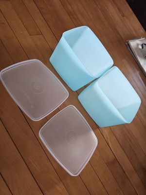 Set of 3 Vintage Tupperware 312  Freezer Containers W/3  Lids 310