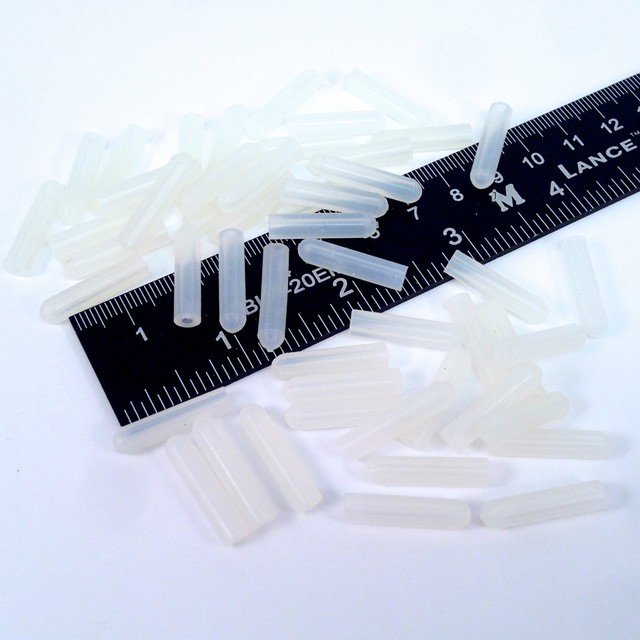 (50) 3/32" ID High Temp Silicone Rubber Powder Coating Caps Cerakote