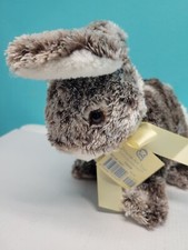 Princess Soft Toys Bunny Plush Cocoa White Cotton Tail Borders 11” Rabbit