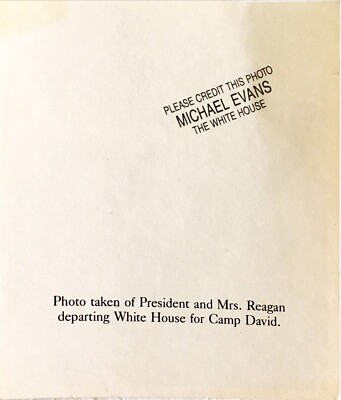 Vintage 1980'S Ronald Reagan Presidential Campaign Decal & Photo