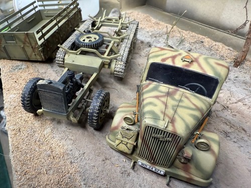 1:35 costruito Opel Muletto Wehrmacht carro officina seconda guerra mondiale - Foto 17 di 23
