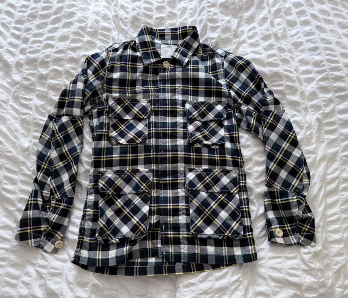 Visvim Kilgore Checked Plaid Jacket Vintage Small Military Visvim Kilgore Checked Plaid Jacket Vintage Small Military