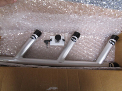Rod Holder Tree Triple Fixed Unit Aluminum Fishing Rod Holders with Base.  New 687927806108| eBay