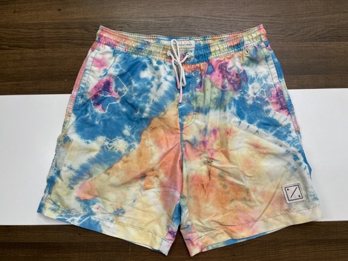 American Eagle Herren Größe M Batik Schwimm Boardshorts Badeanzug Kordelzug