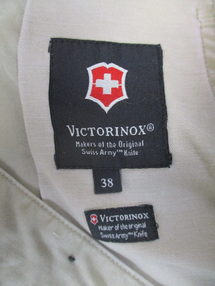Pantalones Cortos Victorinox Para Hombre 38 Carga Marrón Bolsillo Frontal Plano Adulto Recto Informal 9" Foto 3 de 4