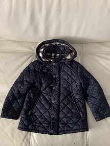 burberry blue quilted jacket
