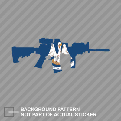 Louisiana State Shape AR15 Sticker Decal Vinyl AR-15 M16 M-16 LA