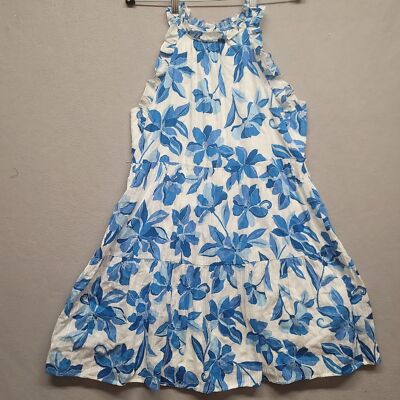 chinese dress ladies Sexy A line Long Blue Floral Prom Dress Blue and White Party Dresses P –  PreppyDress